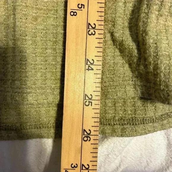 Cozy Waffle Knit  Ruffle Long sleeve Top - Picture 6 of 6